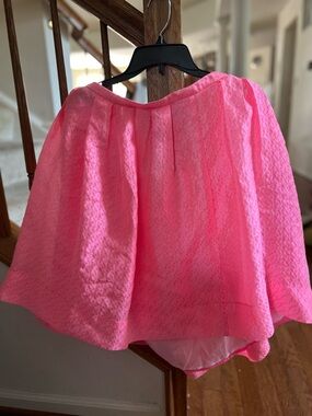 Pink Tartan Neon Pink Circle Skirt